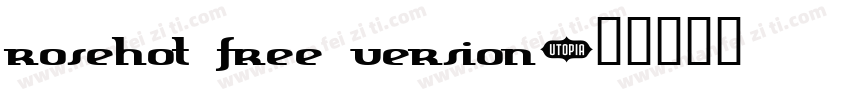 rosehot free version字体转换